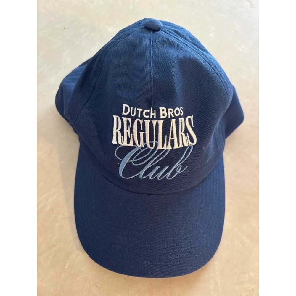 Dutch Bros regular navy blue ball cap hat